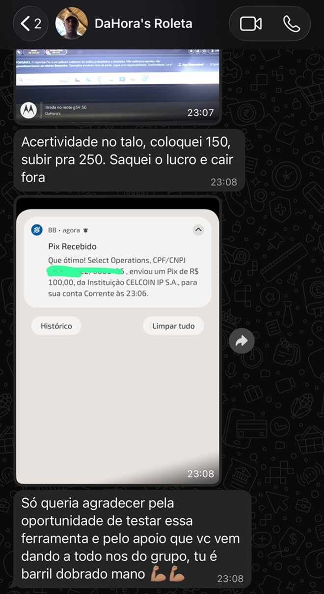 Depoimento de usuário do SpinHub Pro